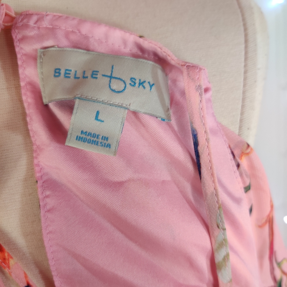 Belle + Sky Halter High Low Ruffle Dress - Picture 7 of 8